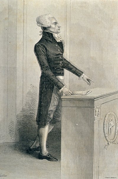 Maximilien de Robespierre (1758-94) orando, grabado por Stephane Pannemaker (1847-1930) de Eugene Joseph Viollat